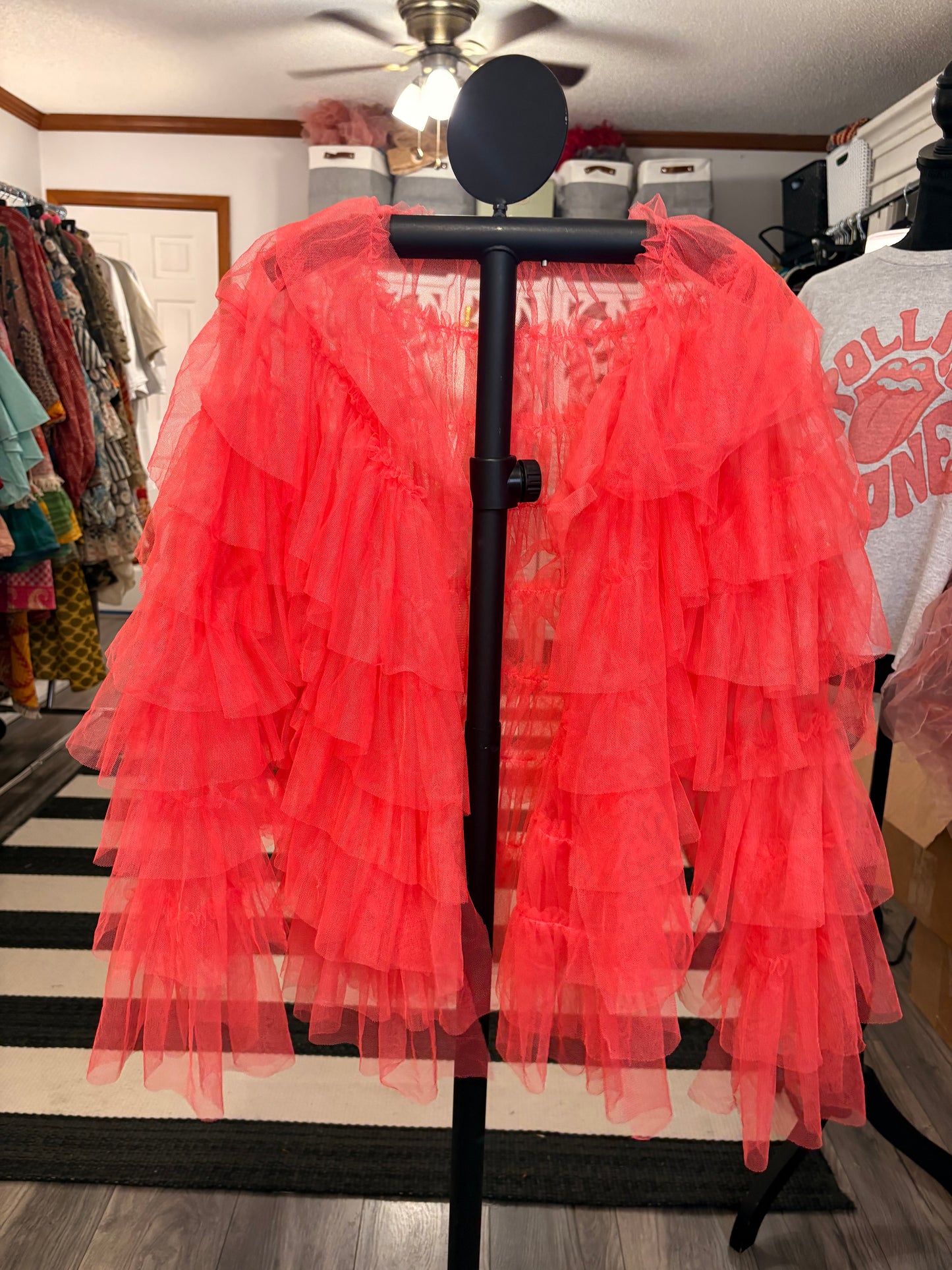 The Coral Tulle Rockstar Jacket One Size Fits a Small to XXL
