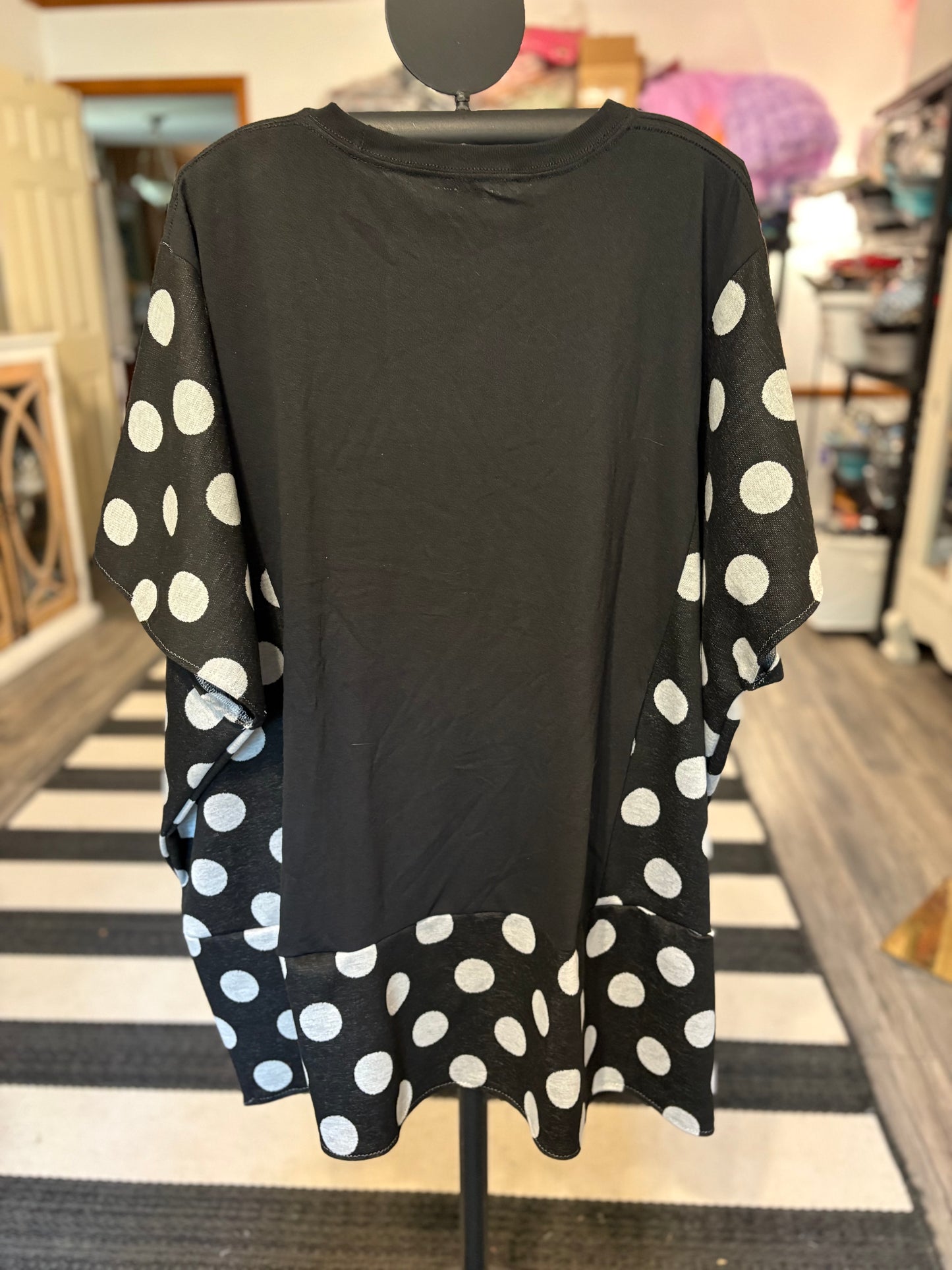 Freddy Upcycled Drop-Sleeve Knit Tee Dress One Size Fits a Small to 3X