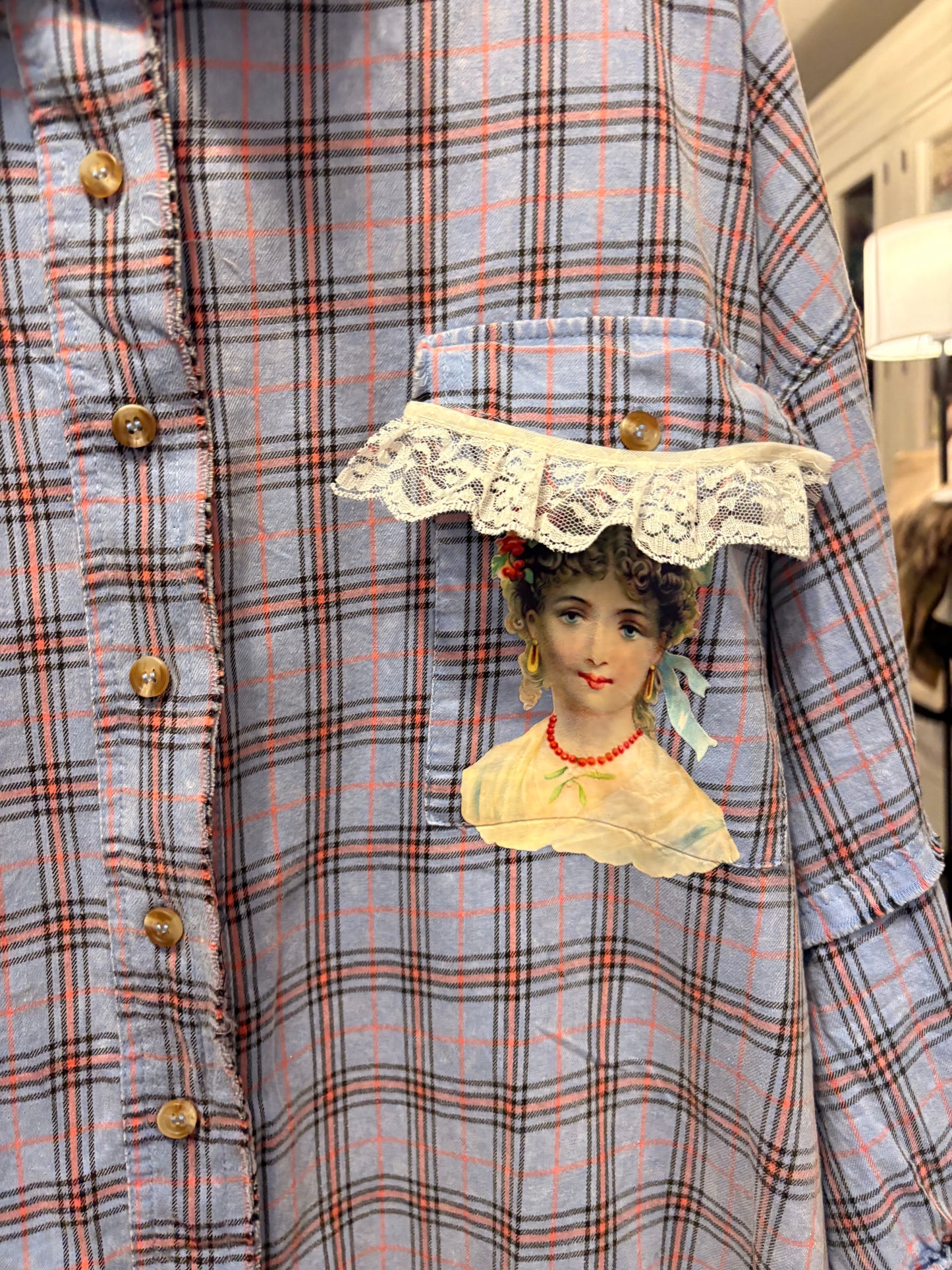 New Parisian  “Junk” Flannel Very Long Length One Size Fits an XXL-3X 16-20