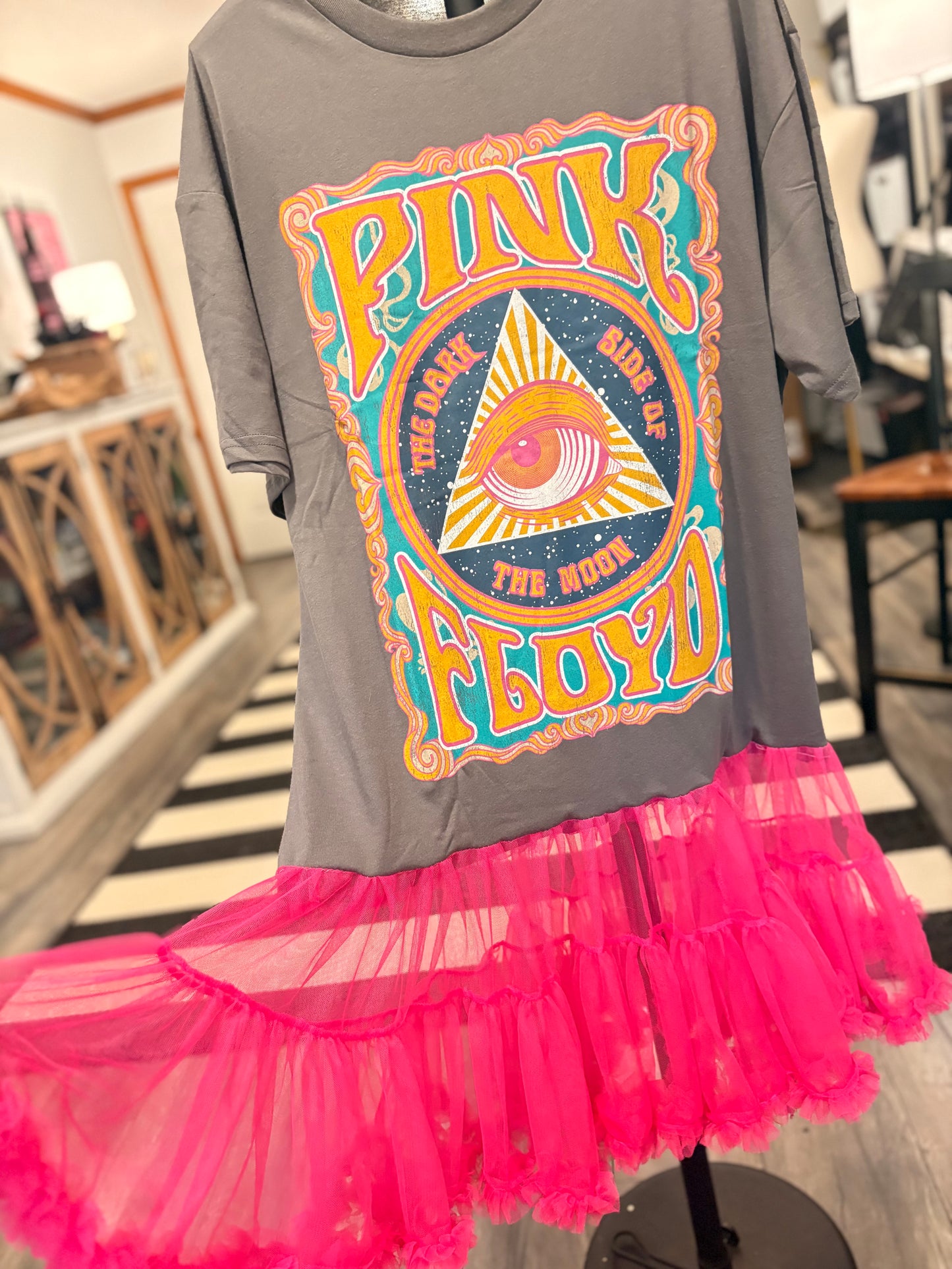 Pink Floyd Upcycled Rockstar Dress One Size Fits a Small to XL