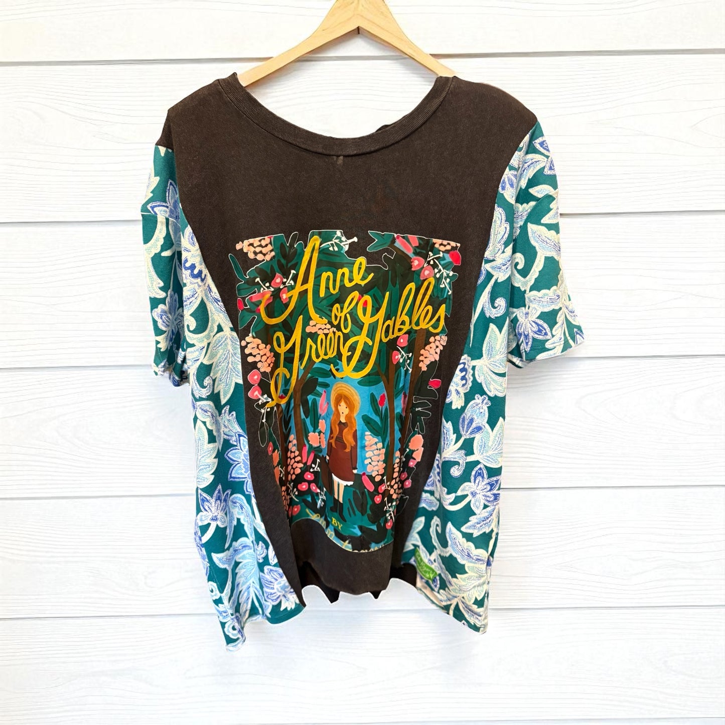 Anne of Green Gables Upcycled Tee One Size Fits a Small to XXL Sizes 2-14