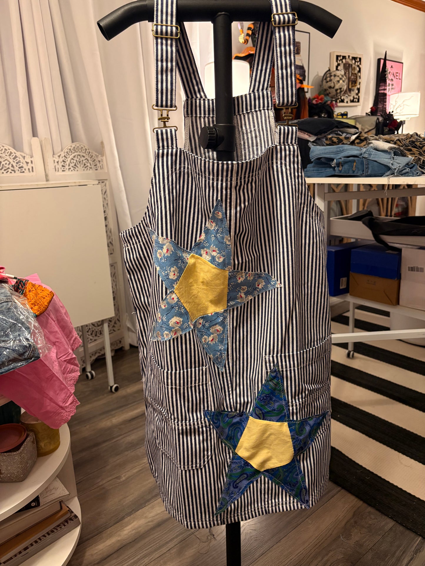 Stars and Stripes Overall Dress Fits a Size Medium/Large 6-10