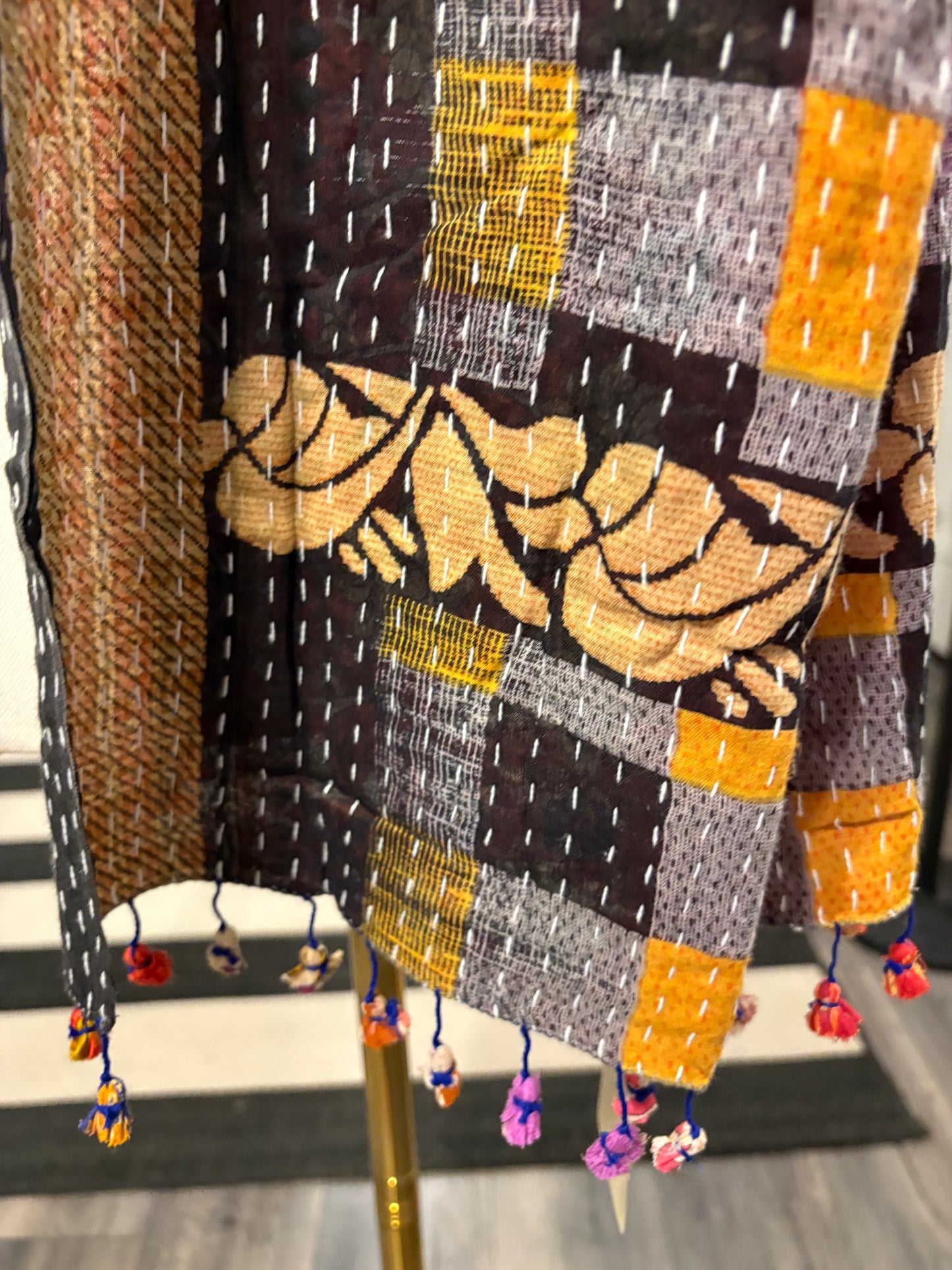 Jeanette Cotton Kantha Scarves