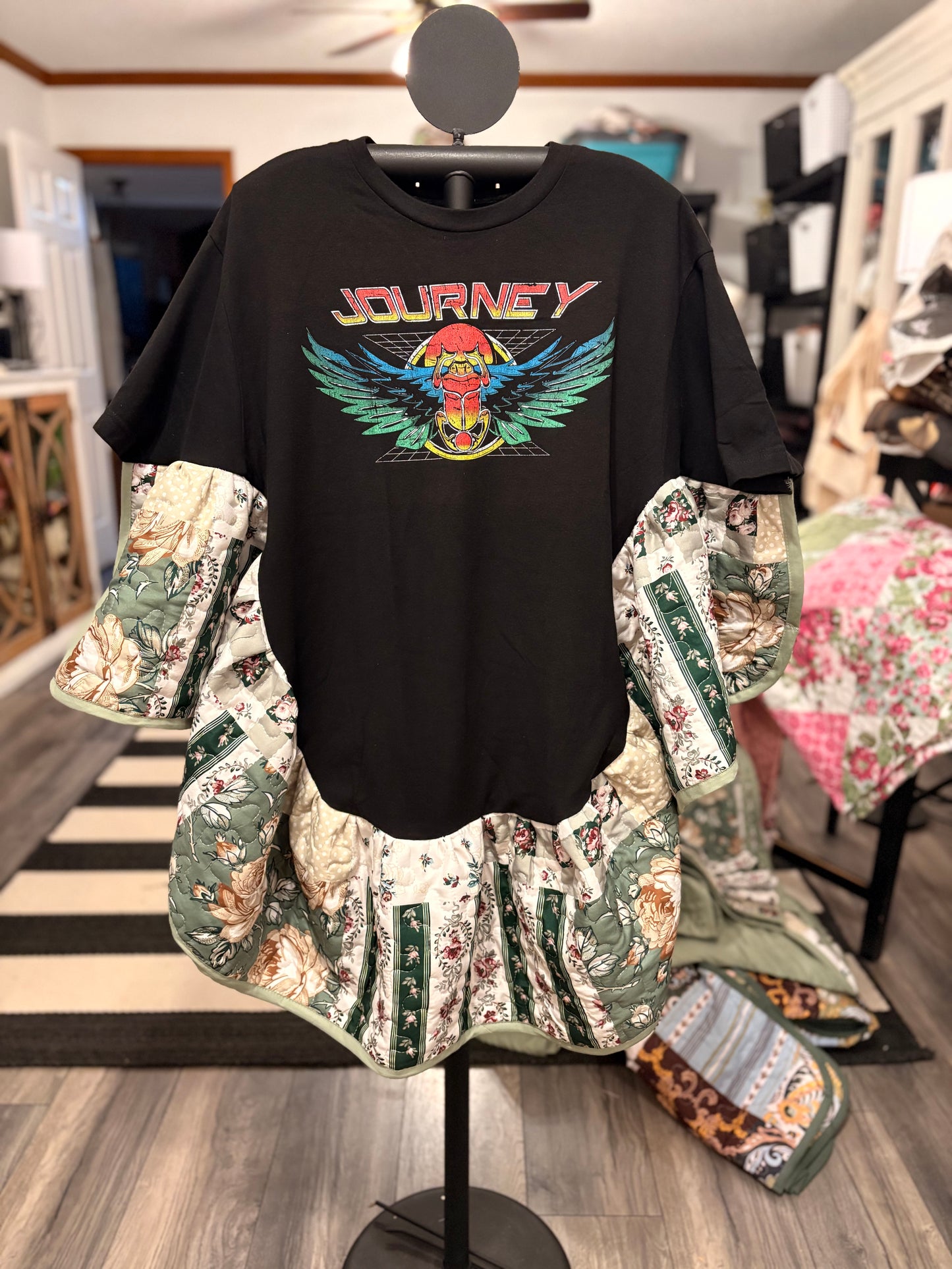 Journey Quilted Rock Angel Poncho One Size Fits a Large to 4X (12-24) SUPER Oversized