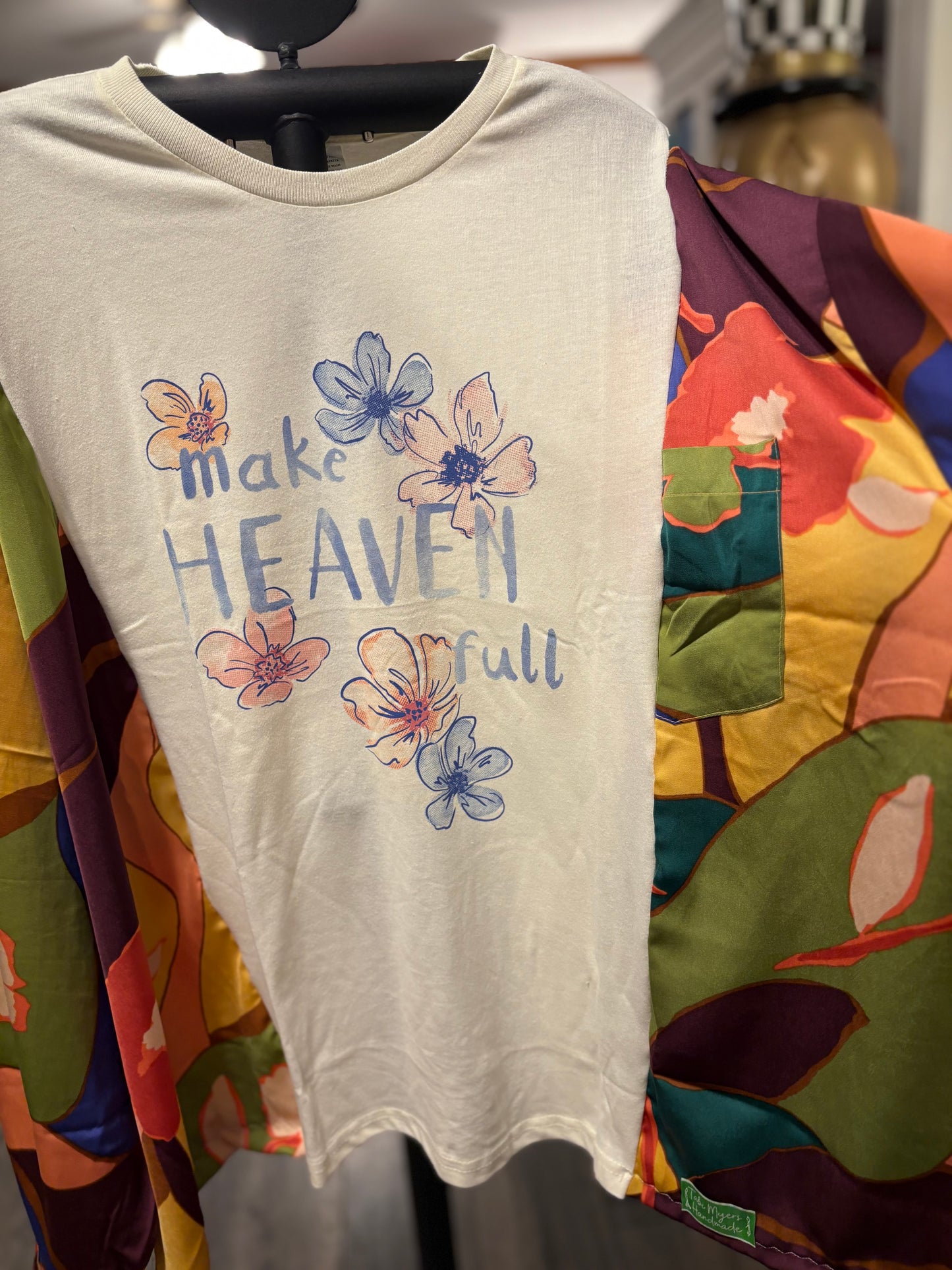 Make Heaven Full Upcycled Tee One Size Fits a Small to 3XL
