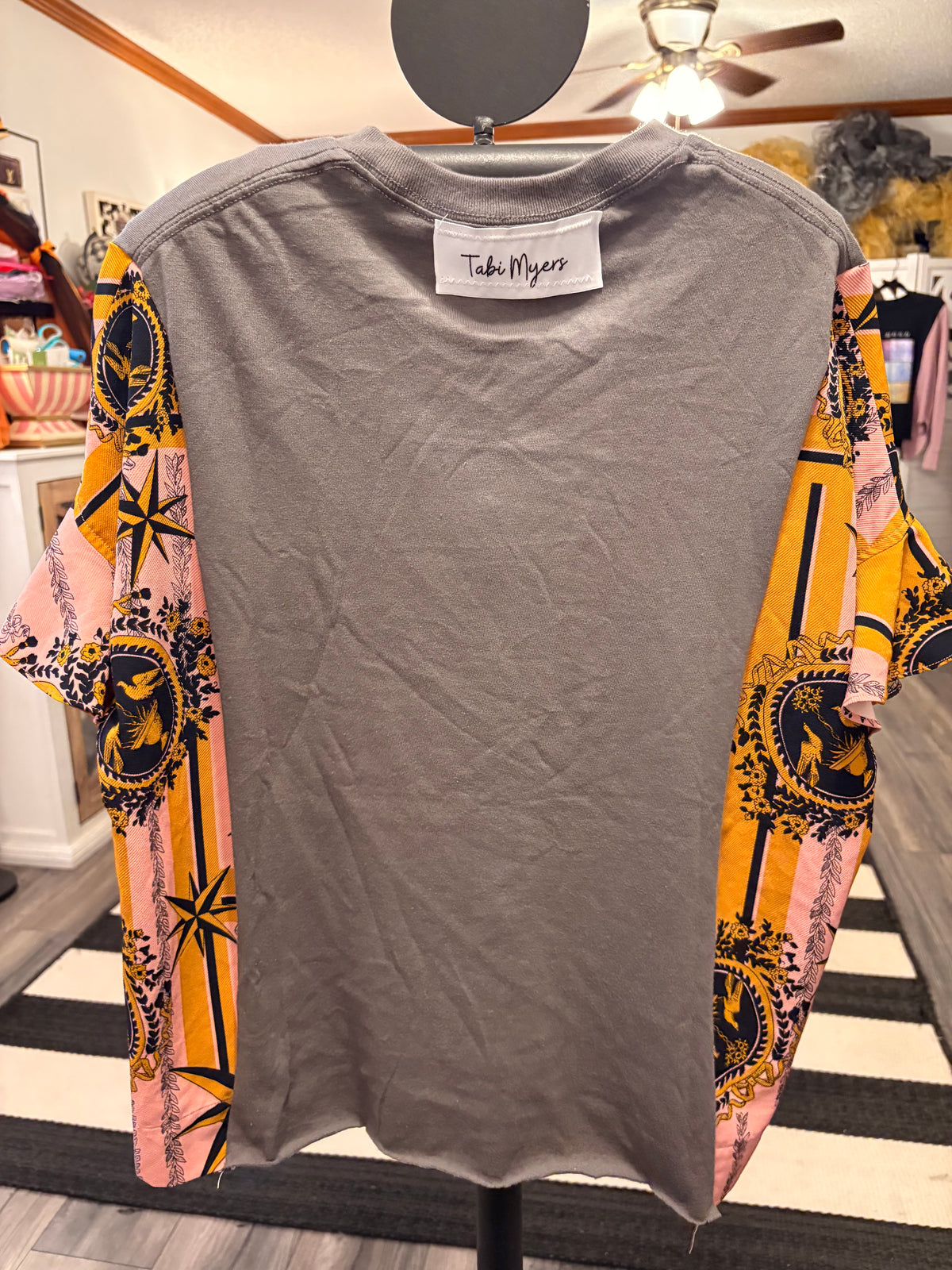 Pink and Gold Glam Tee One Size Fits a Small to Large