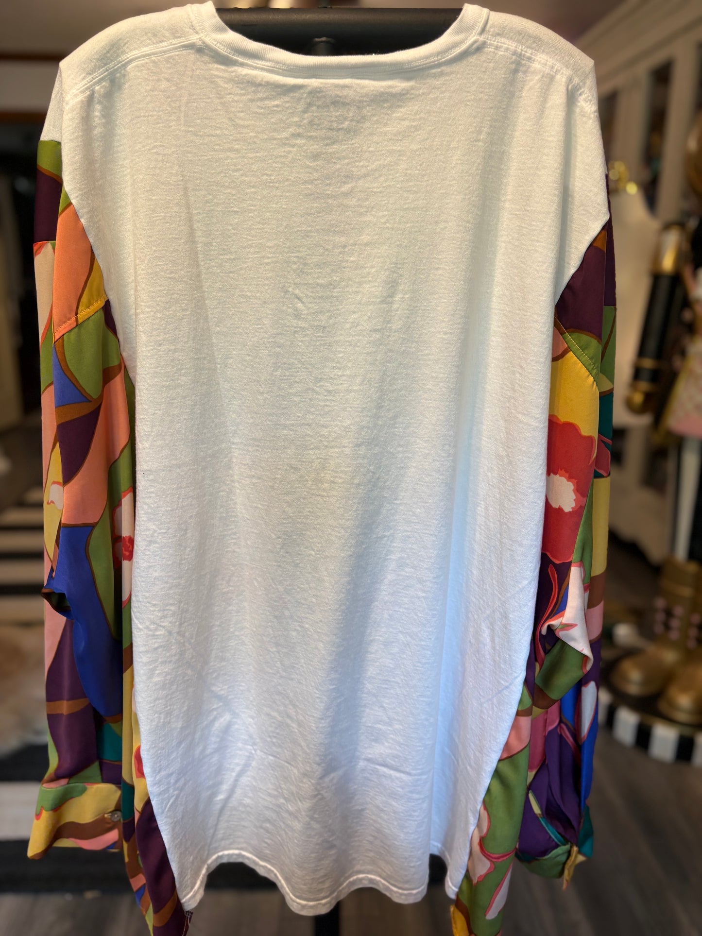 No Doubt Upcycled Drop-Sleeve Tee One Size Fits a Large to 3X