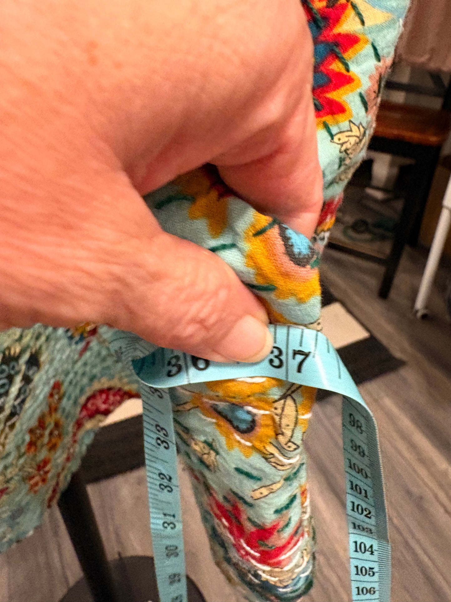 Melissa Turquoise Dreams Kantha Top One Size Fits Small to 3X
