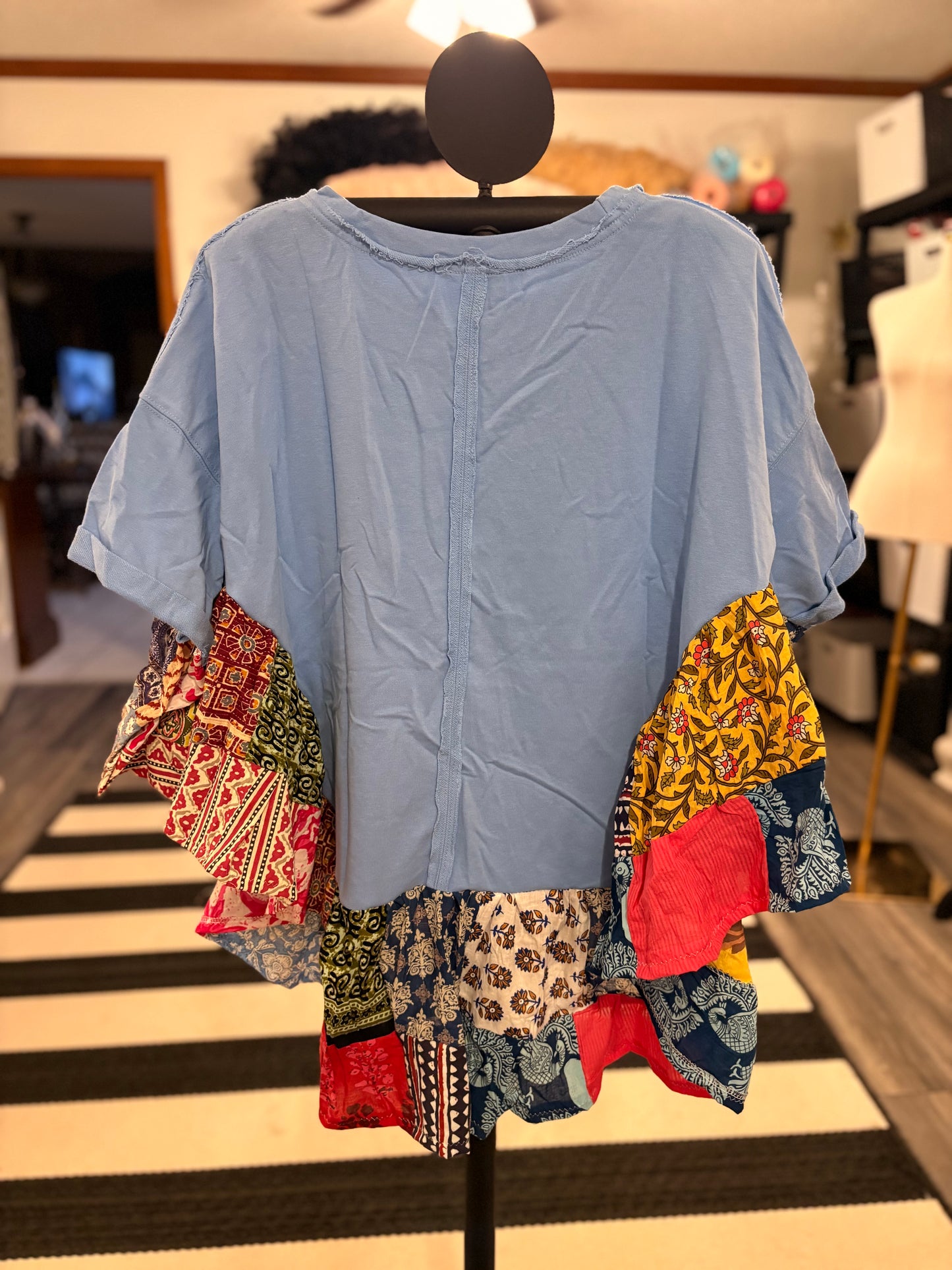 Tennessee Upcycled Butterfly Poncho One Size Fits a Small to XL