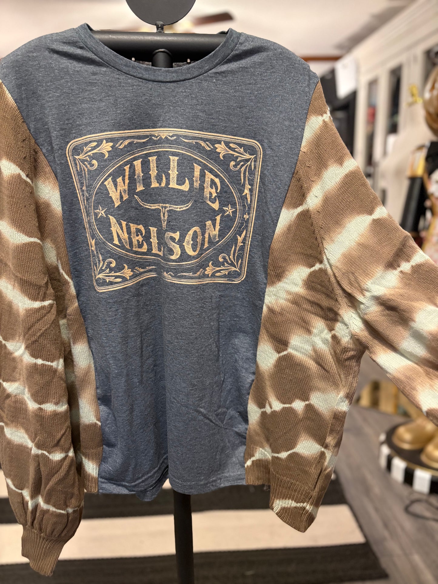 Always On My Mind Upcycled Tie Dye Sweatshirt Tee One Size Fits A Small to XXL Oversized