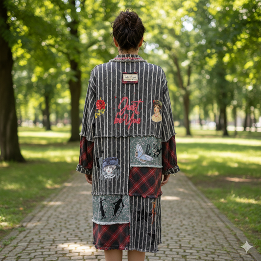 Just Be You Refashioned “Junk” Duster One Size Fits a Small to XL