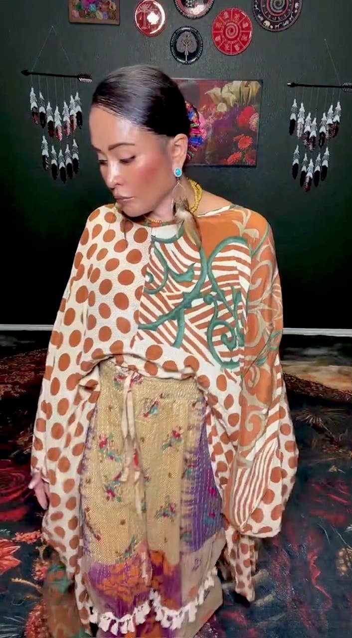 Sundara Split Silk Top 1000-07