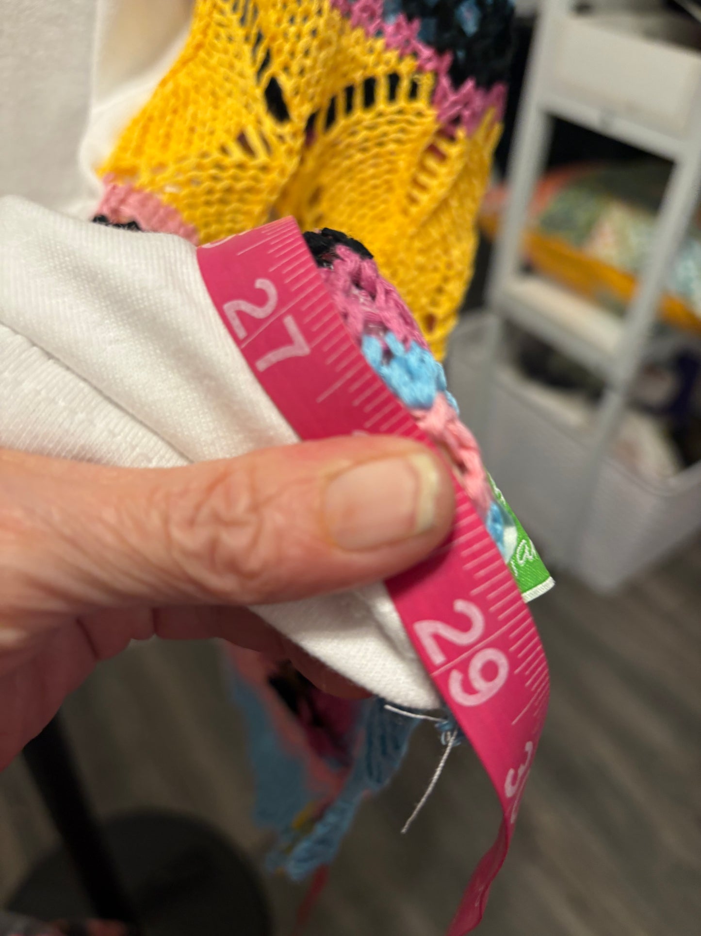 Adore Him Upcycled Crochet Sweater Tee One Size Fits A Small to 2XOversized