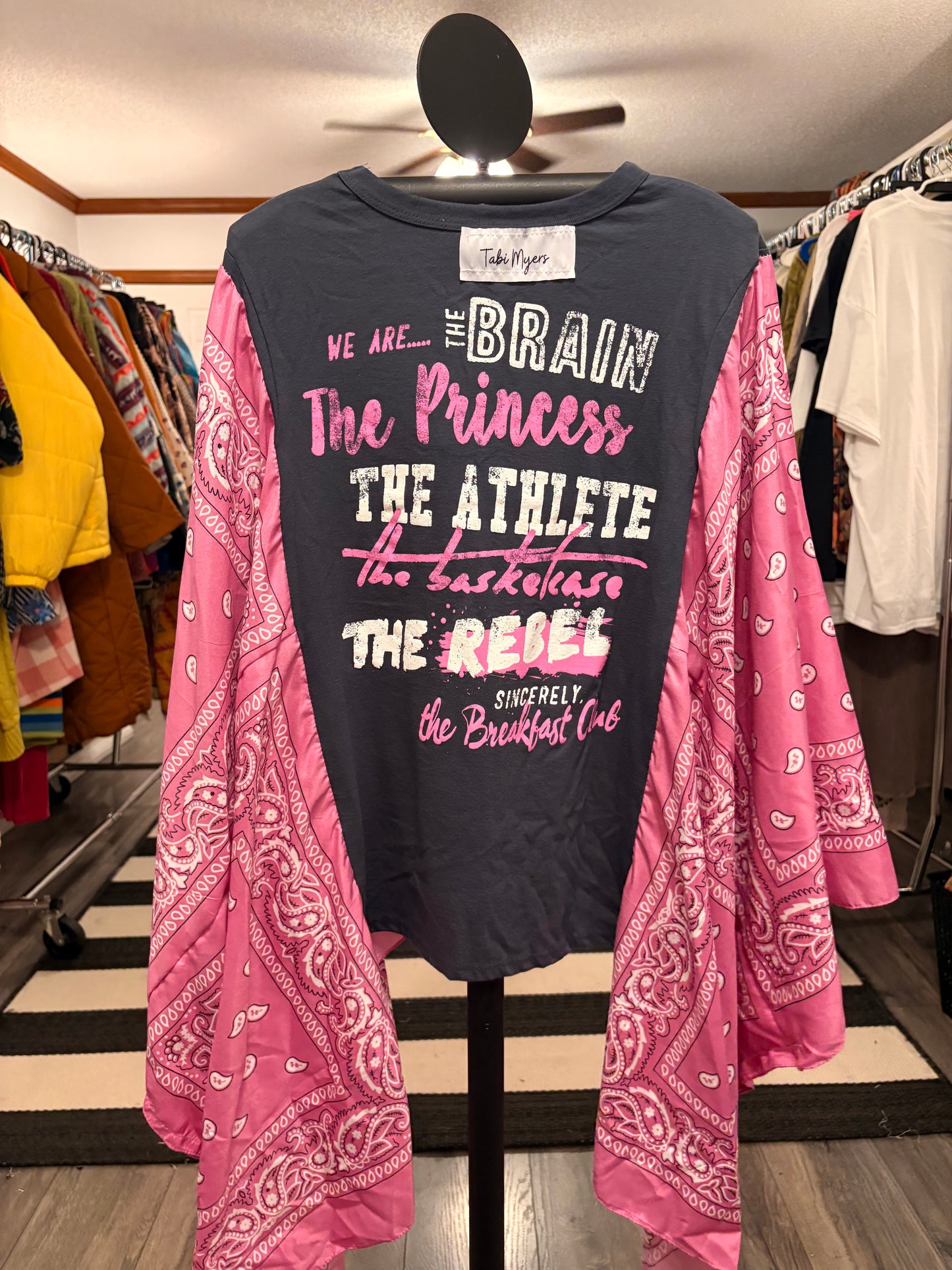 Breakfast Club Bandana Poncho Tee Fits a Small to 2X