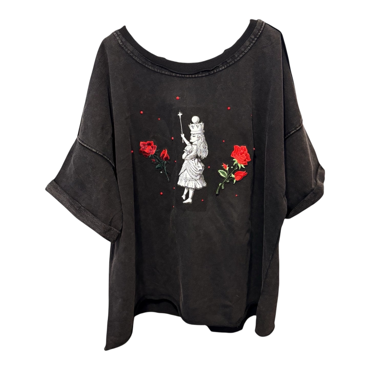 Drink Me “Junk” Tee OVERSIZED Acid Washed One Size Fits a Large to 3X