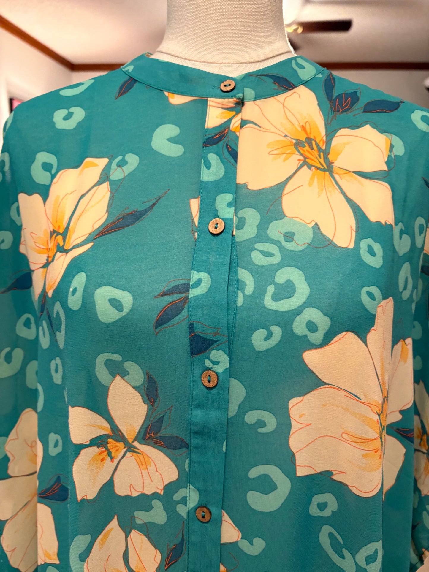 The Tropics Button Down Duster/Dress