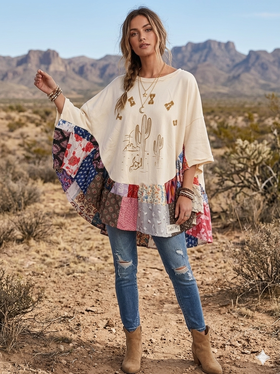 Texas Angel Poncho One Size Fits a Small to Large