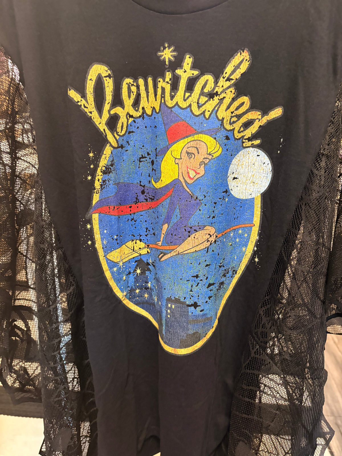 Bewitched Spiderweb Poncho Tee One Size Fits Small to 3X (Copy)