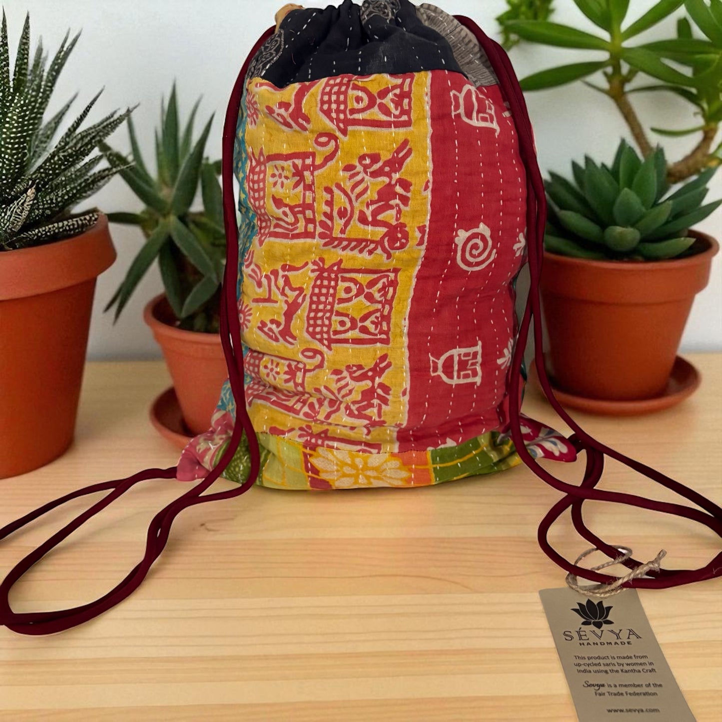 Rosemary Kantha Backpack