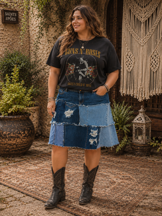 Clara Denim Skirt Fits a Size 16/18
