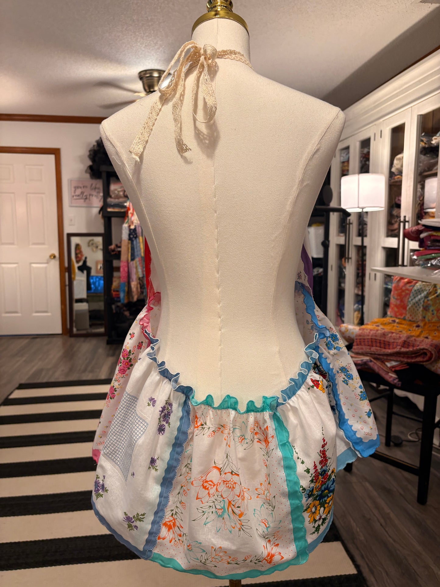 Delilah Upcycled Hankie Top One Size Fits a 12-16