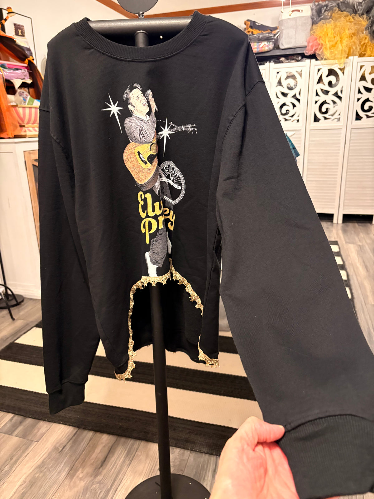 Love Me Tender Hi/Lo Glam Tee One Size Fits a Small to XL