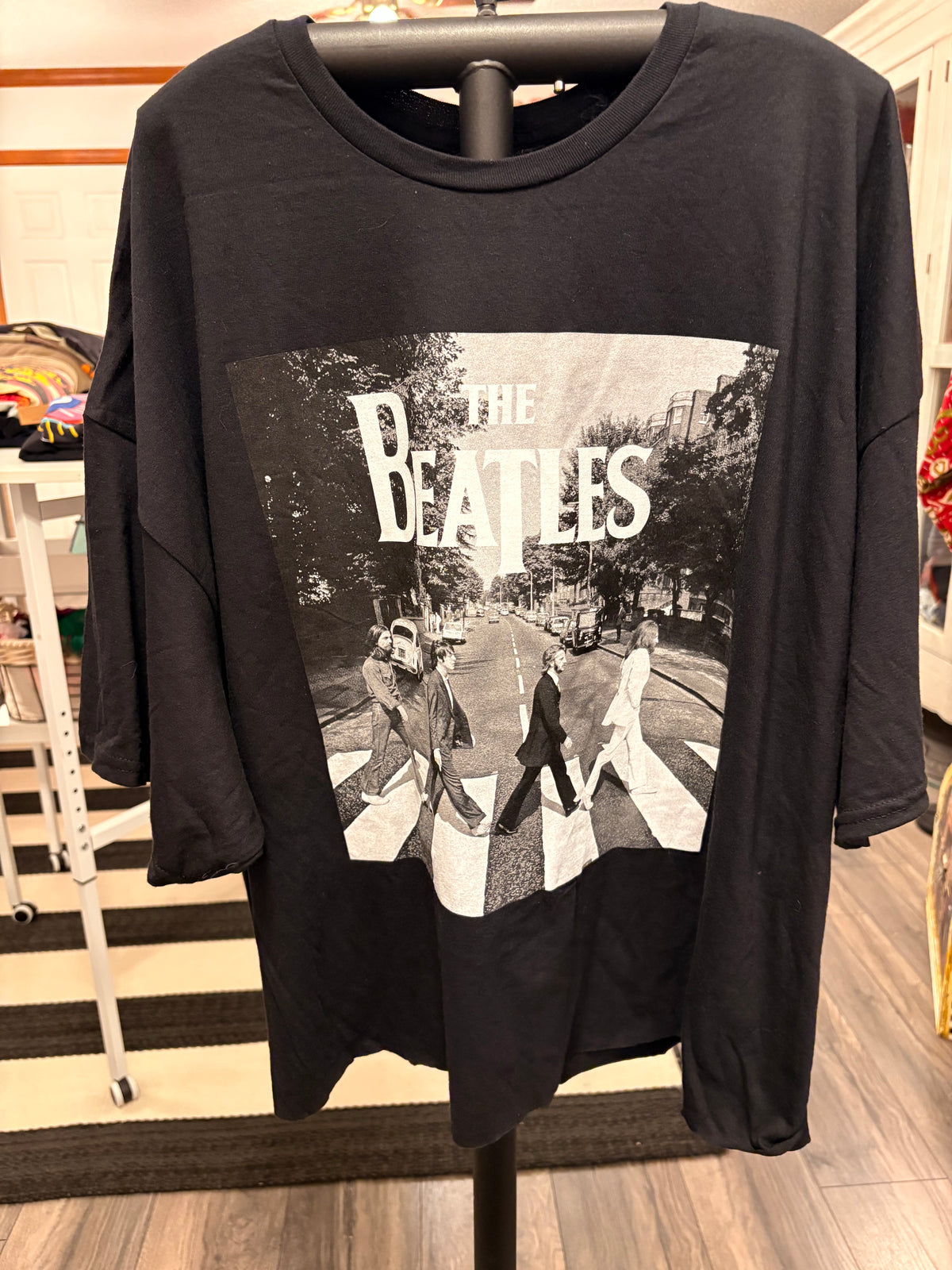 Let it Be Oversized Cut Off Tee