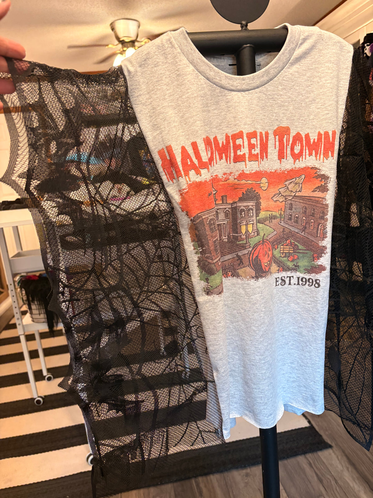 Being Normal is Vastly Overrated Spiderweb Poncho Tee One Size Fits Small to XXL