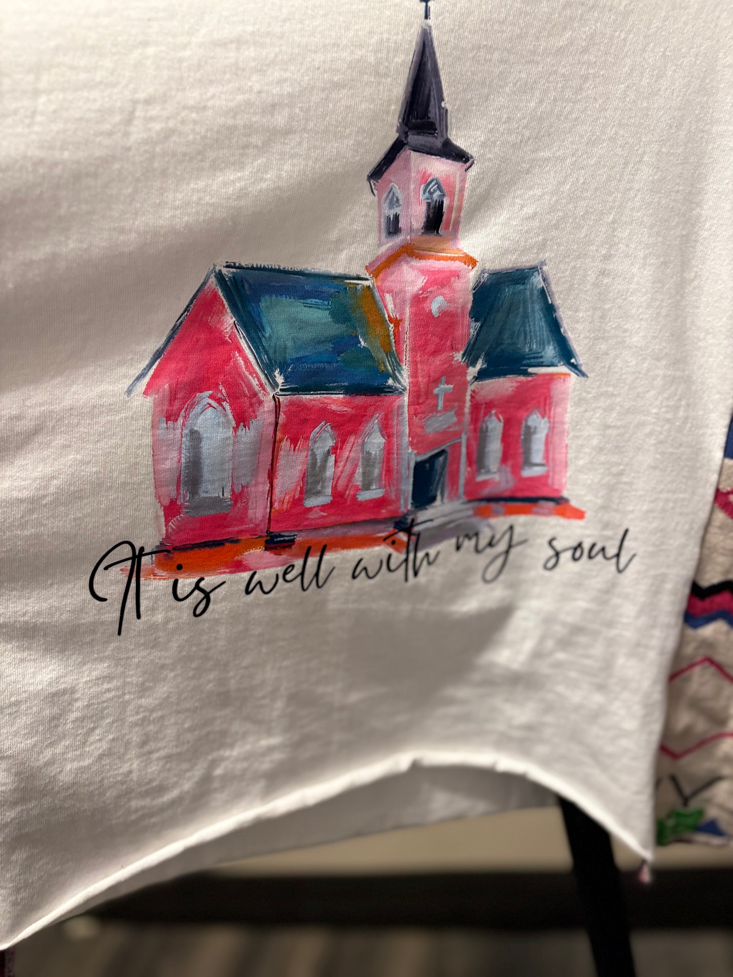 It Is Well Upcycled Drop Sleeve Poncho One Size Fits a Small to XL