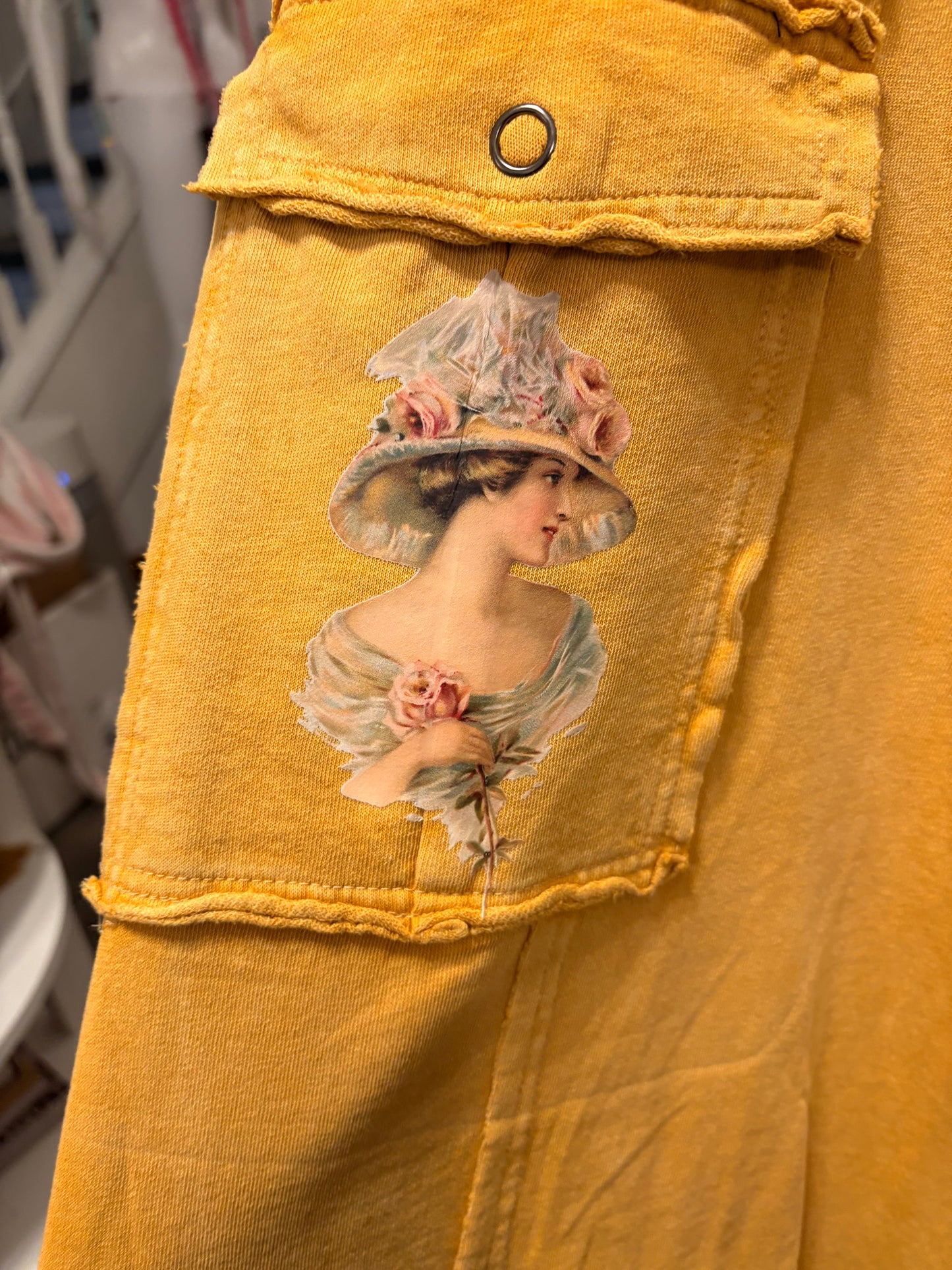 Pretty Rose “Junk” Terry Knit Cargo Pants Size 1X (14/16)