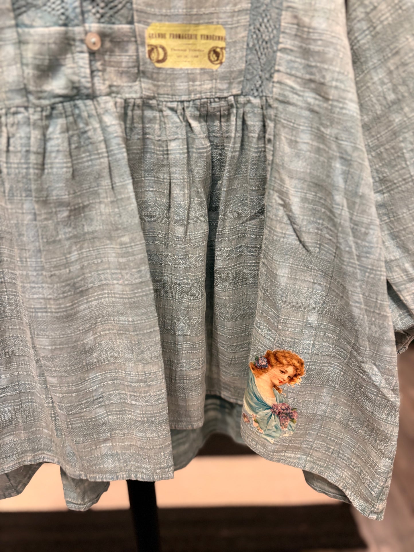 Happiness Upcycled Speak To Me Shirt Fits a Small to XL (2-14)