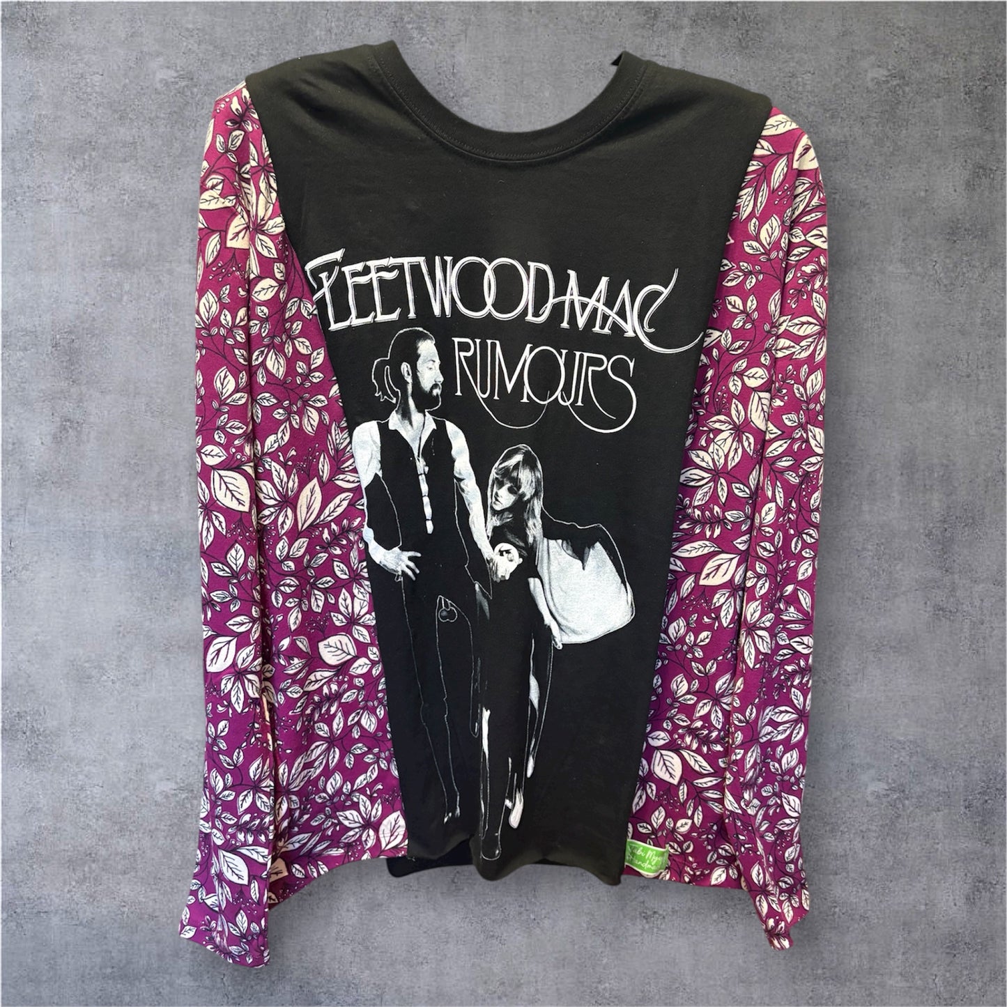 Rumors Upcycled Long Sleeve Knit Tee One Size Fits a Small to Large