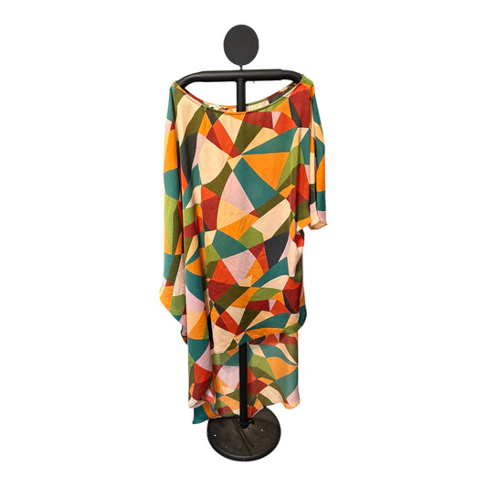 Easel Harvest Abstract Hi Low Kaftan Dress