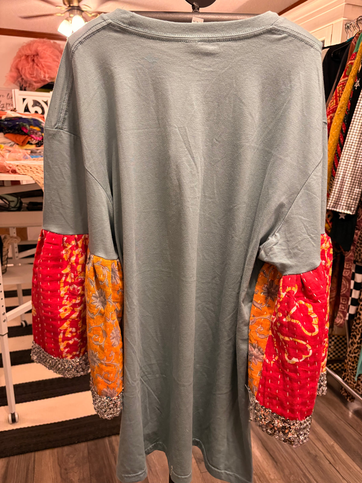Peace and Love Glam Sleeve Tee One Size fits a Small to XL