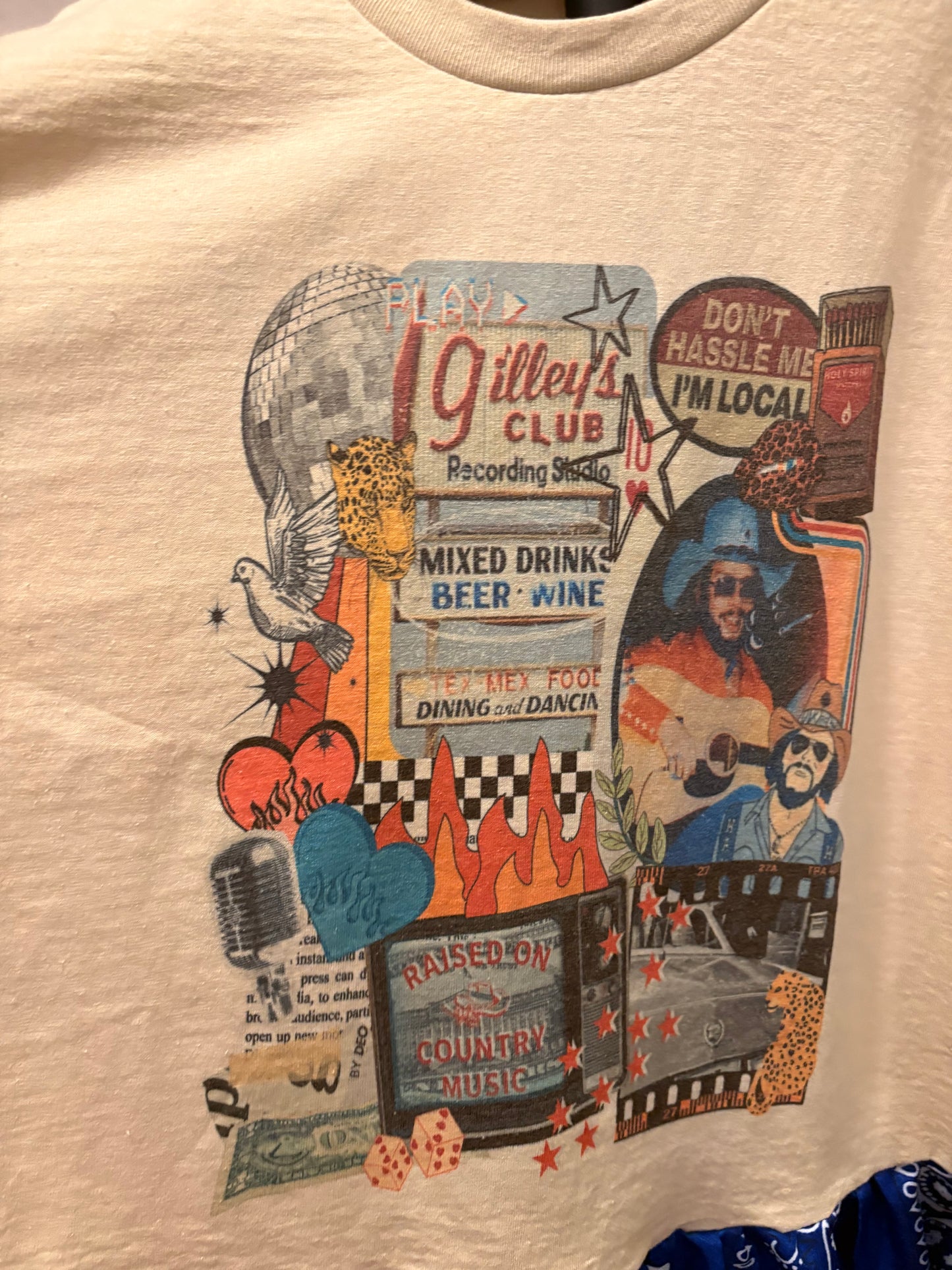 Urban Cowboy Drama Ho/Lo Bandana Tee One size fits a Large to 2X 10-16