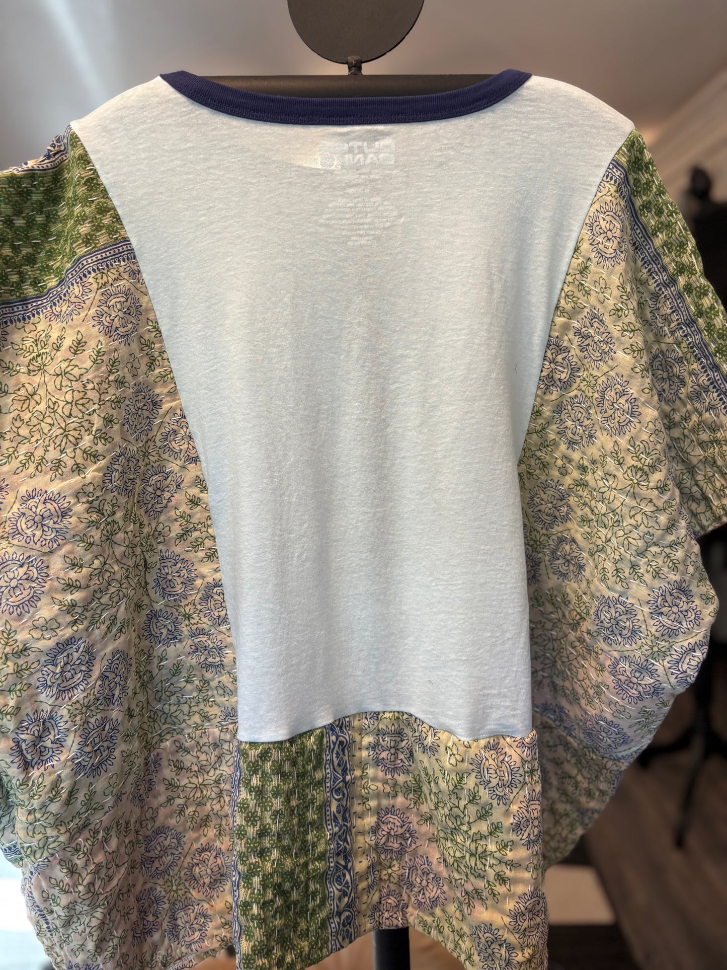 Pogue Life Upcycled Vintage Kantha Top Fits a Small to XXL