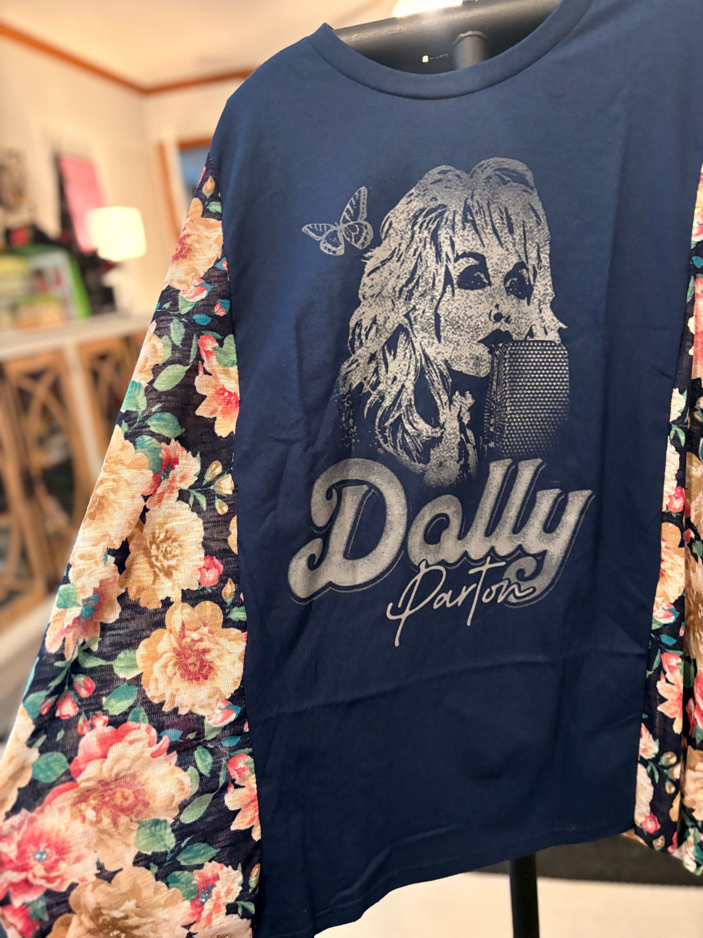 Dolly Upcycled Drop Sleeve Top One Size Fits a Small to XXL