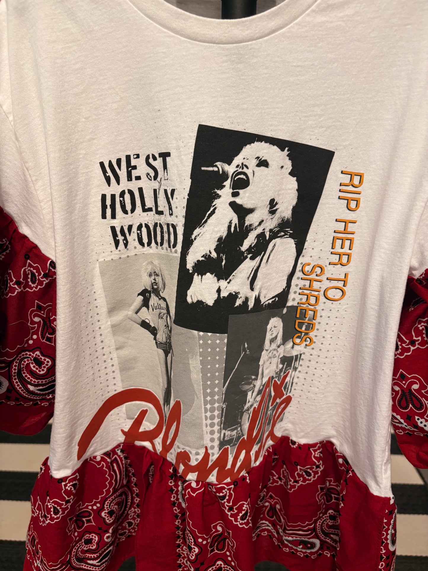 Call Me Bandana Baby Doll Tee Fits a Small to Large