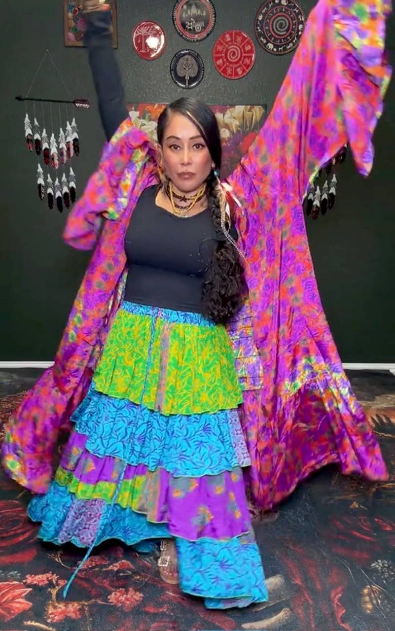 Dream Weaver Silk Ruffle Sleeve Kimono 1000-03