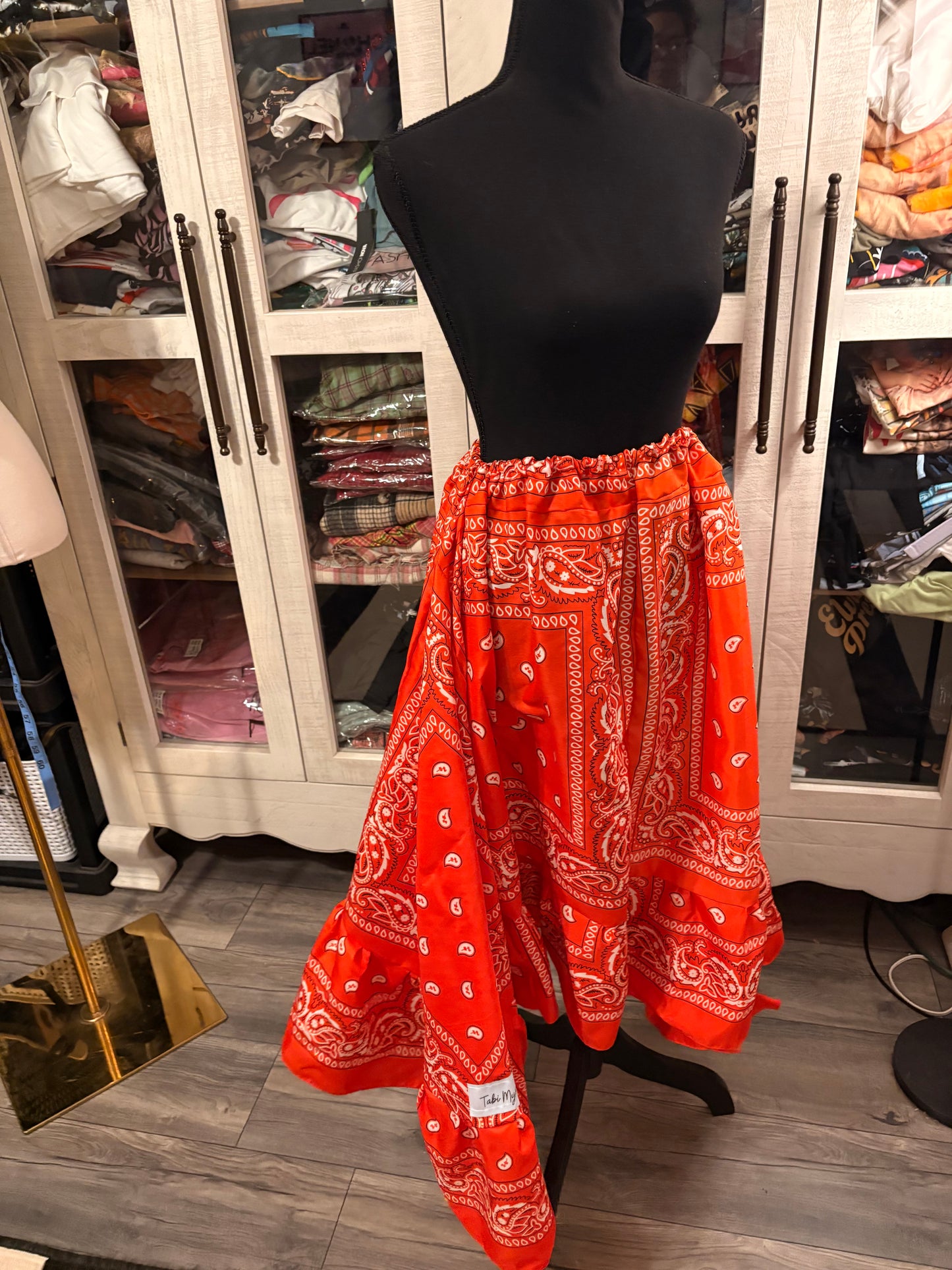 Pumpkin Bandana Skirt Fits a Small to 3X