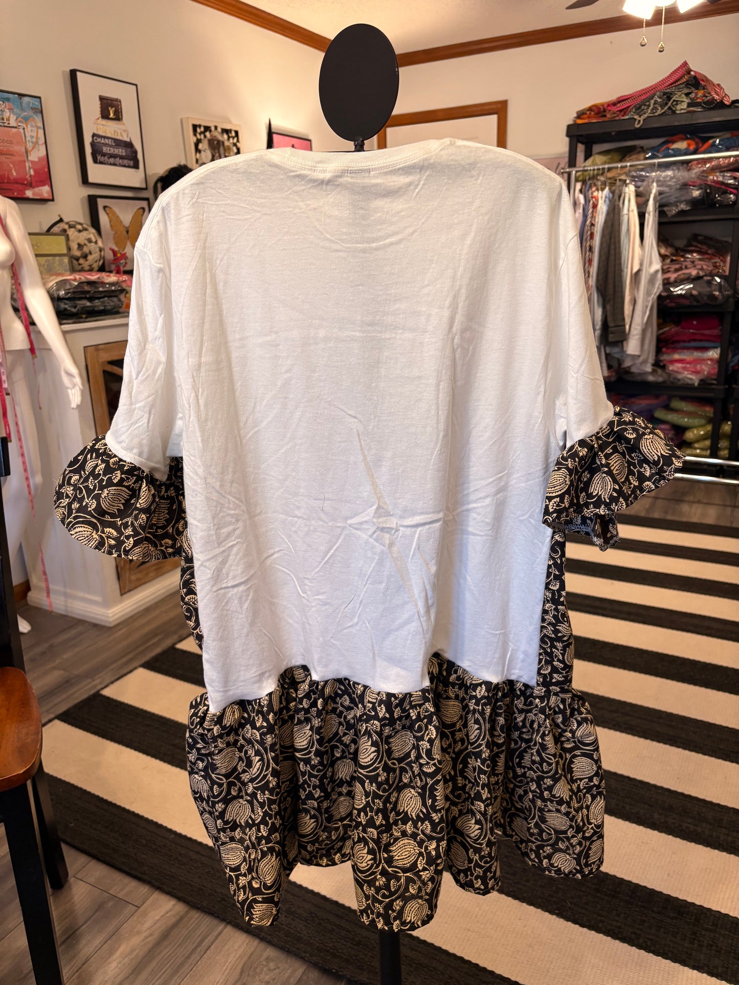 Born To Lose Ruffled Rockstar Dress One Size Fits a Small to XL Oversized