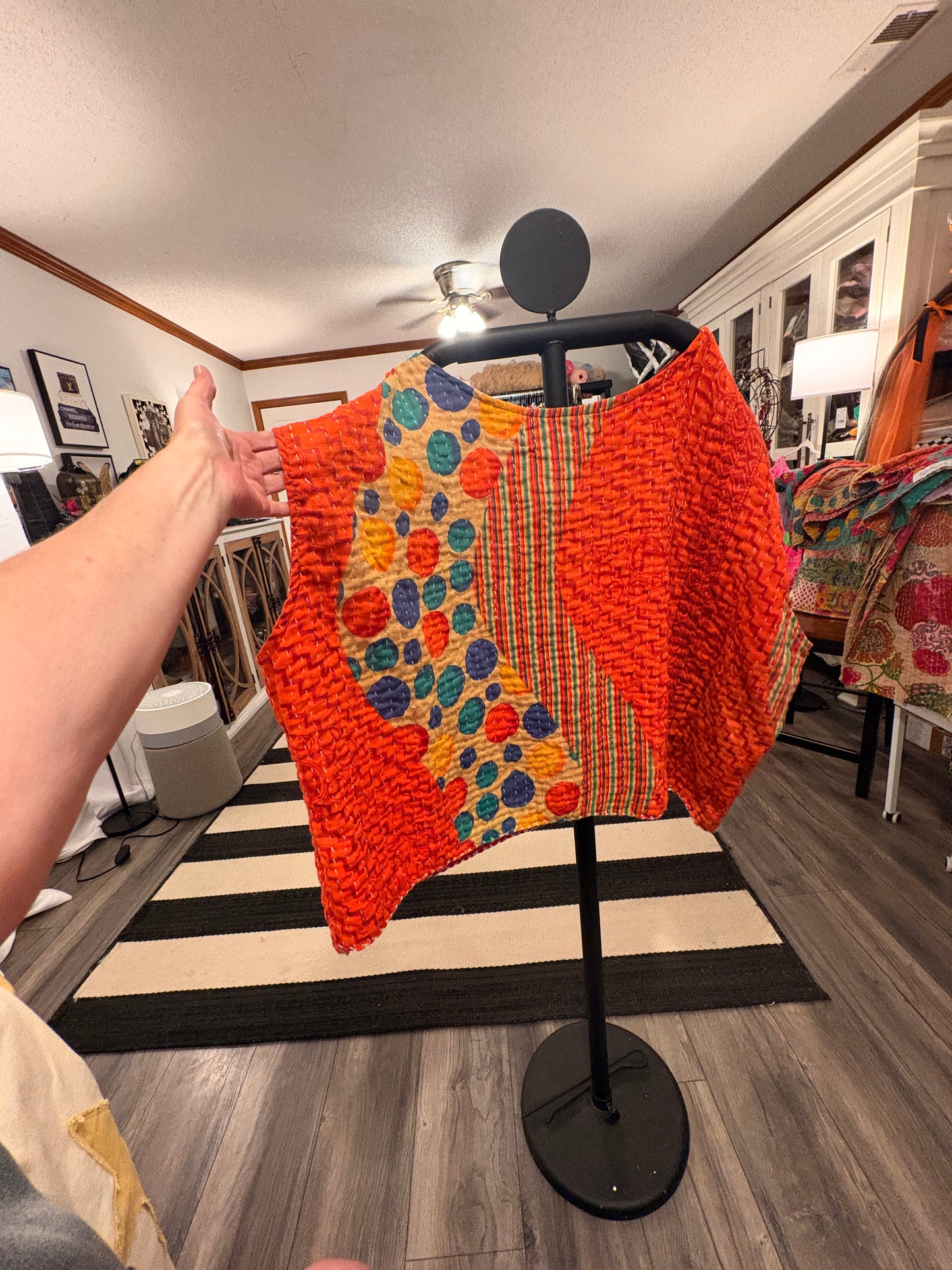 Poppy Kantha Top One Size Fits a Small to XXL