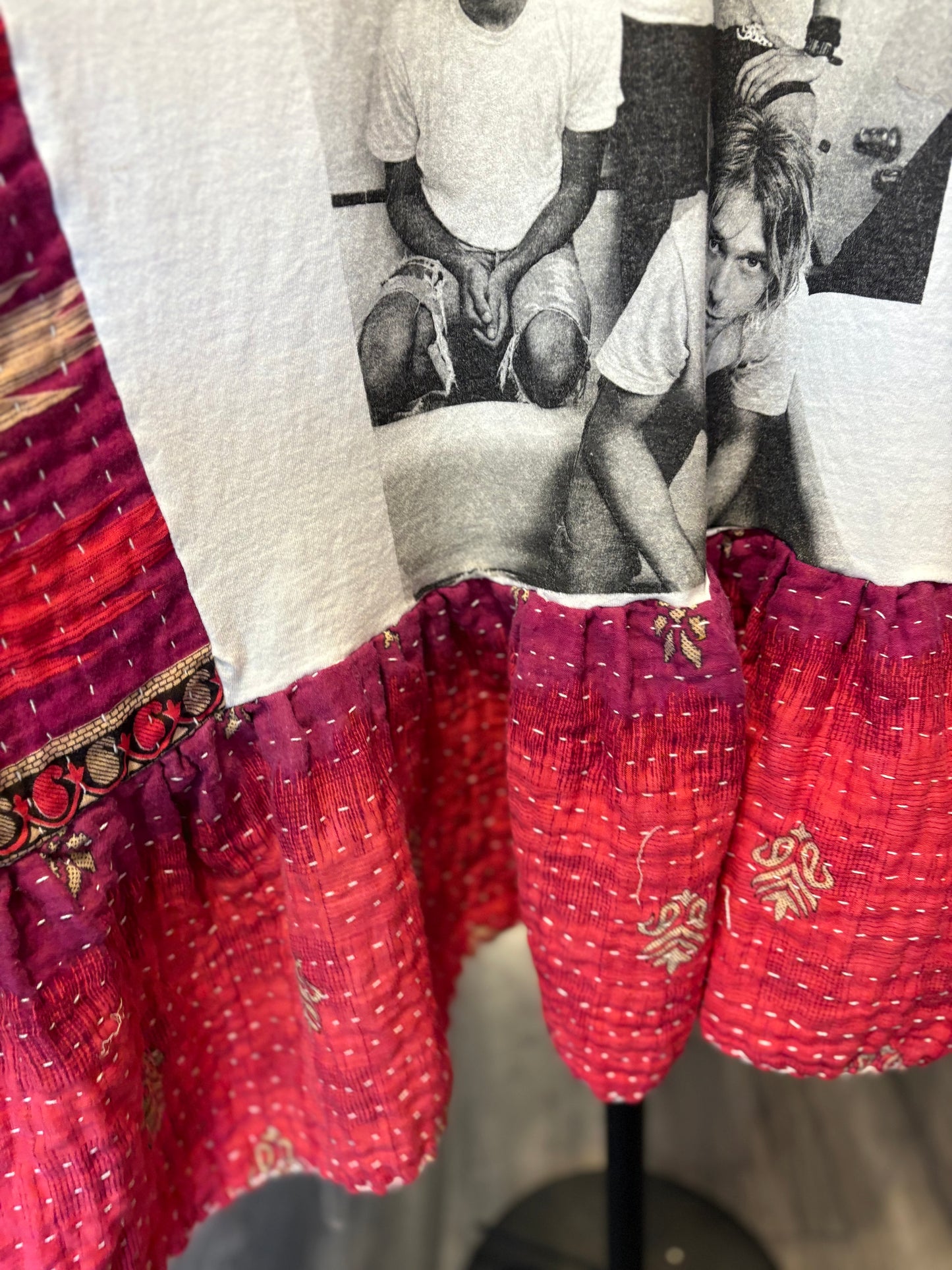 Nirvana Upcycled Vintage Kantha Dress/Long Shirt One Size Fits Most