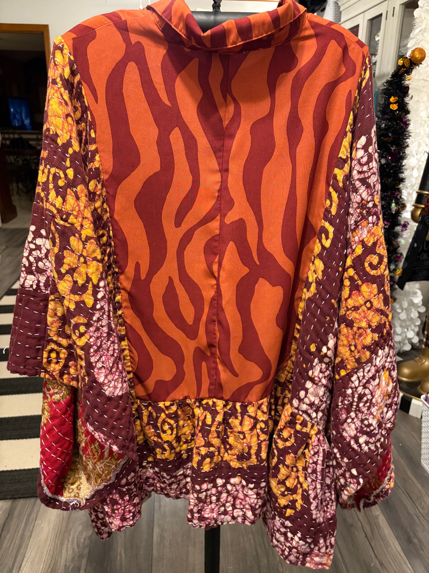 Rocky Upcycled Vintage Kantha Dress/Long Shirt One Size Fits Most