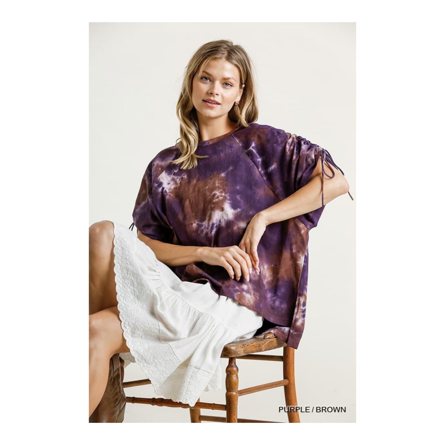 Tie Dye Drawstring Sleeve