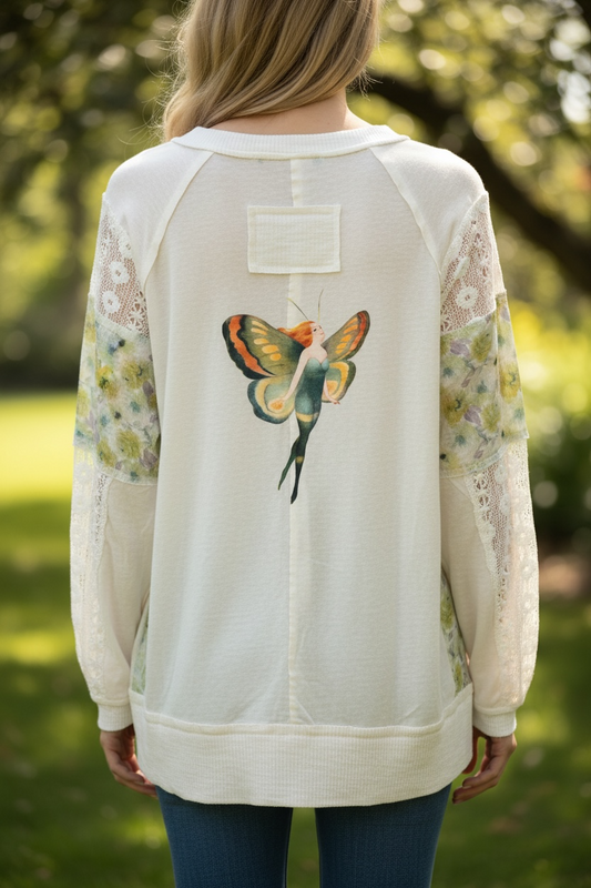 Green Fairy “Junk” Tee One Size Fits a Large to 3X Oversized