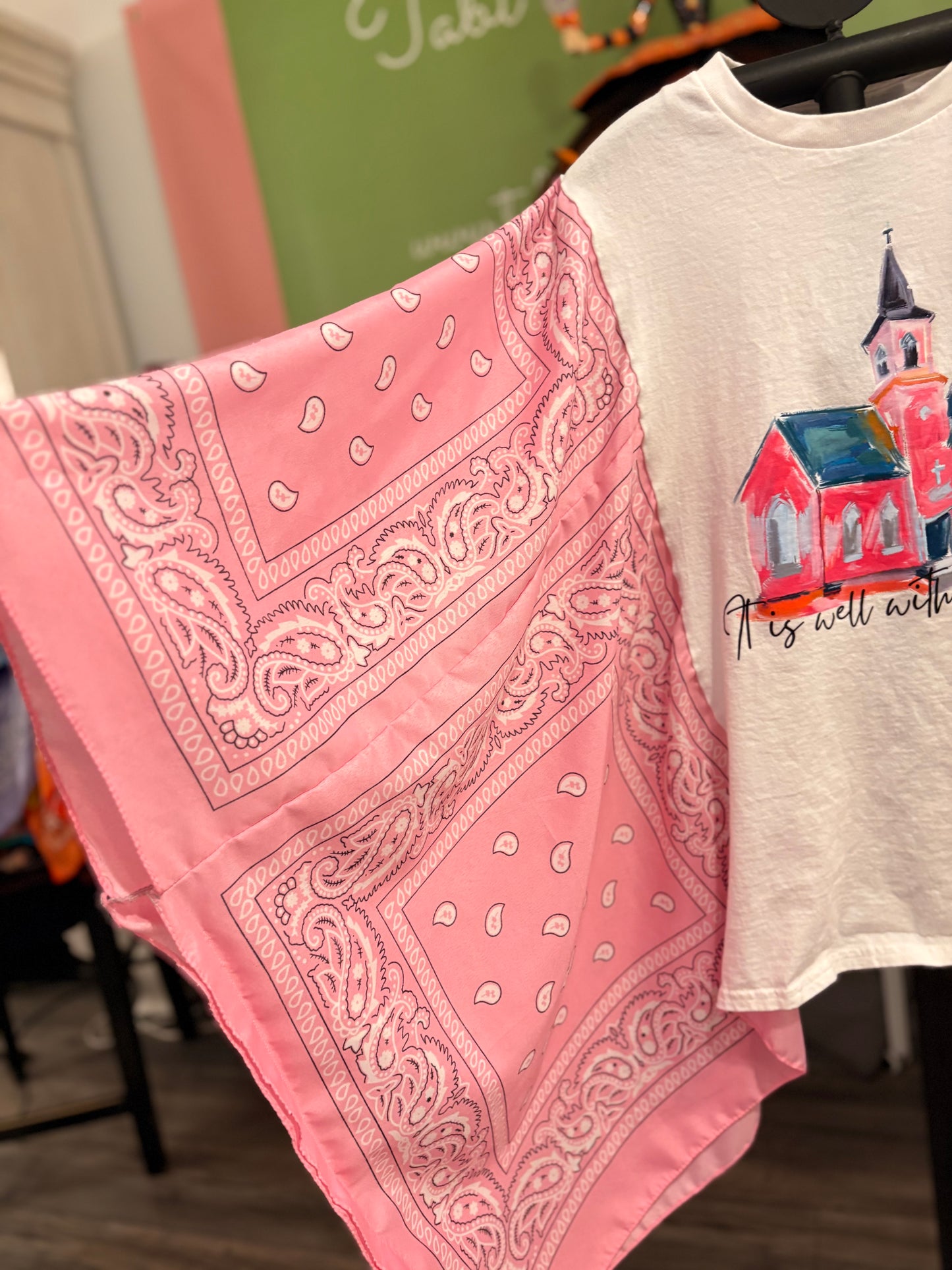 It Is Well Poncho Tee Fits a Small to 3X