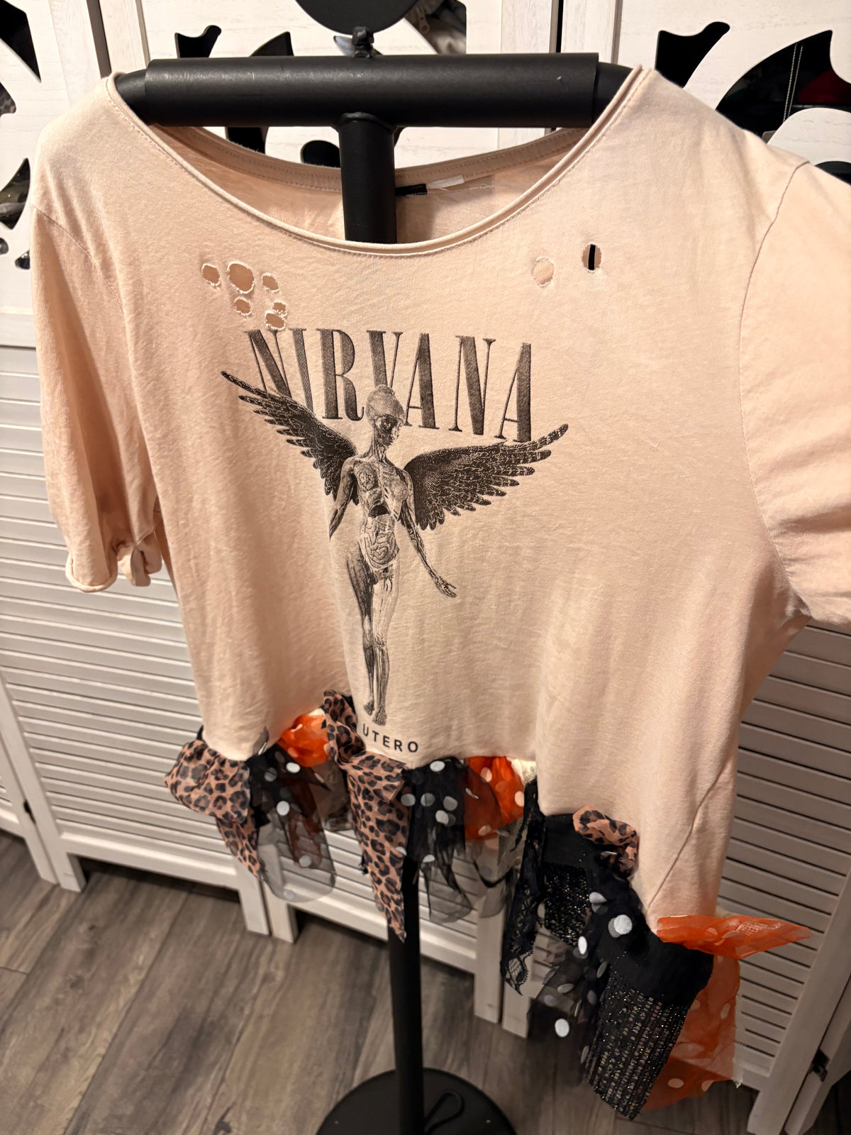 Come As You Are Glam Fringe Tee One Size Fits Small to Large