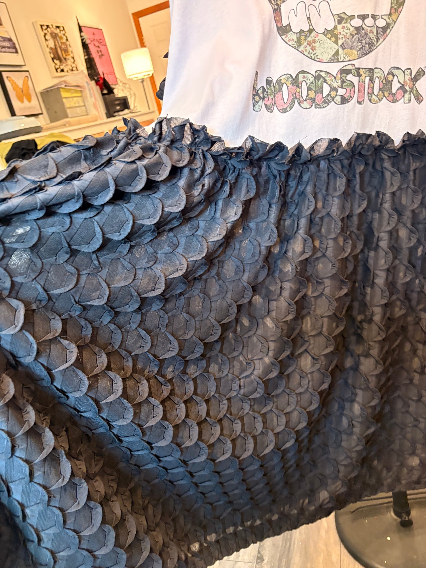 Woodstock Upcycled Rockstar Fairytale Dress One Size Fits an XL to 3X Oversized!