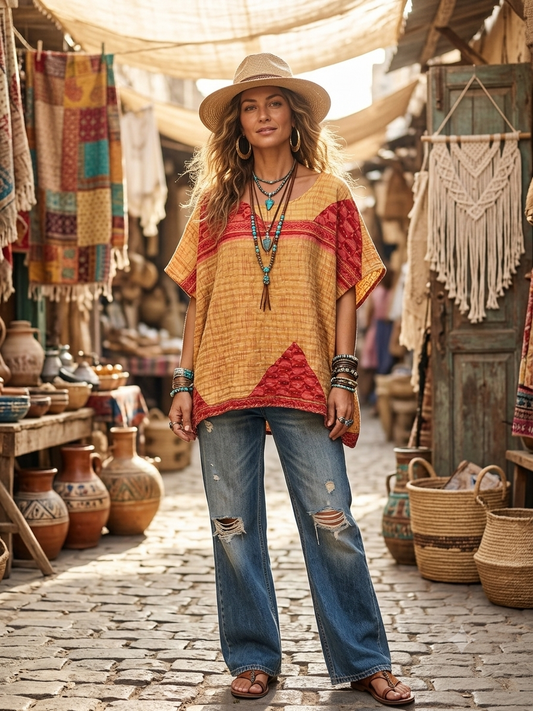 Maureen Kantha Top One Size Fits a Small to XL 6-14
